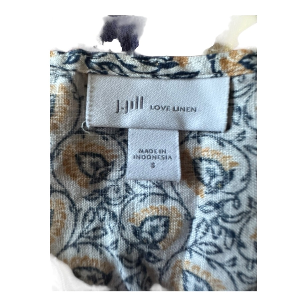 J. Jill Love Linen Women’s Elephant Print Sleeveless Tunic Top – Size S - Picture 12 of 16